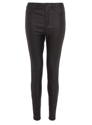 Dorothy Perkins *quiz Black Faux Leather Jeans