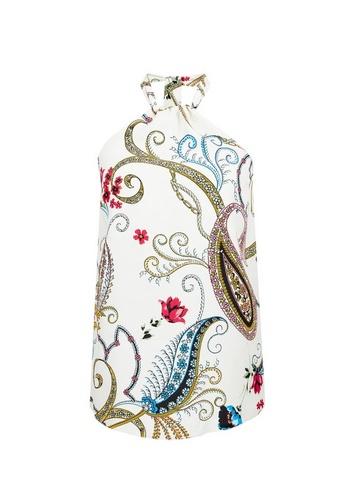 Dorothy Perkins Ivory Printed Halterneck Top