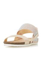 Dorothy Perkins *head Over Heels By Dune Rose Gold Laurella Sandals