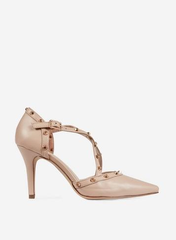 Dorothy Perkins Pink Wide Fit Blush Gemalina Court Shoes