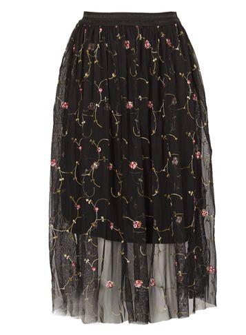 Dorothy Perkins *tenki Black Knee Length Skirt
