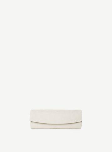 Dorothy Perkins Light Grey Curve Clutch Bag