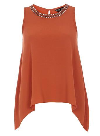 Dorothy Perkins Terracotta Embellished Top