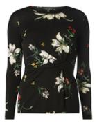 Dorothy Perkins Black Floral Twist Front Top