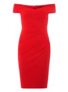 Dorothy Perkins *scarlett B Red 'sasha' Bardot Bodycon Dress