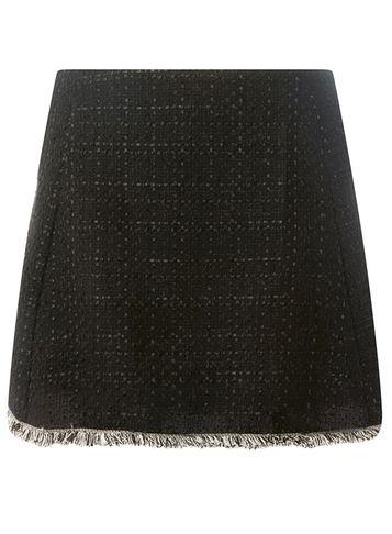 Dorothy Perkins *vero Moda Black Tweed Short A-line Skirt