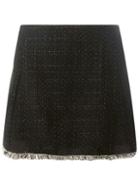 Dorothy Perkins *vero Moda Black Tweed Short A-line Skirt