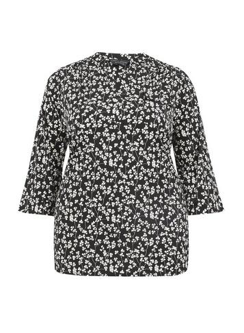 Dorothy Perkins *dp Curve Multi Colour Floral Print Jersey Shirt