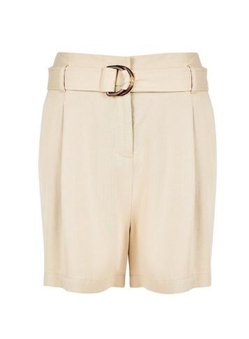 Dorothy Perkins Stone Belted Shorts
