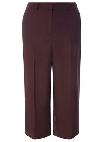 Dorothy Perkins Port Split Side Wide Crop Trousers