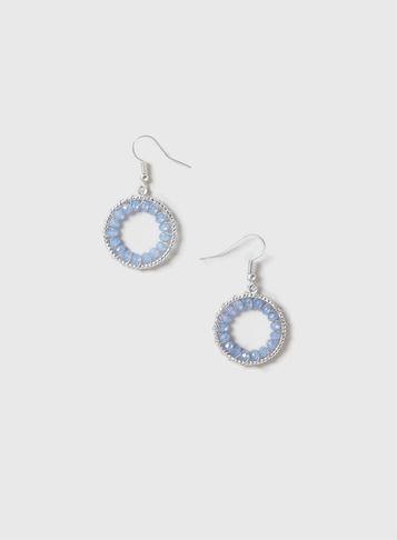 Dorothy Perkins Beaded Hoop Earrings