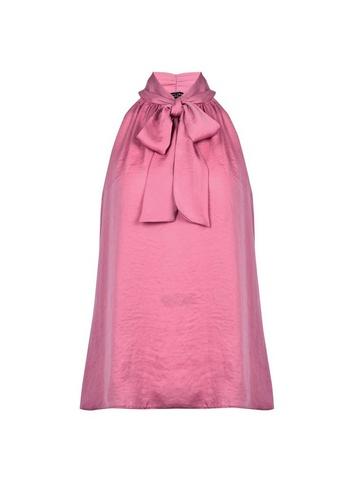 Dorothy Perkins Pink Tie Front Halterneck Top