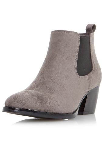 Dorothy Perkins *head Over Heels Almond Toe Chelsea Boot