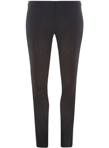 Dorothy Perkins Tall Black Pique Slim Trousers