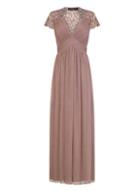 *little Mistress Oyster Mesh Maxi Dress