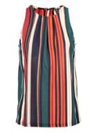 Dorothy Perkins *izabel London Green Striped Shell Top