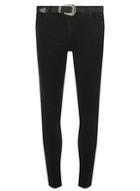 Dorothy Perkins Black Darcy Belted Ankle Grazer Jeans
