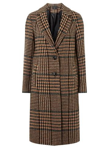 Dorothy Perkins Colour Pop Check Midi Coat