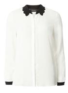 Dorothy Perkins Ivory Contrast Scallop Blouse