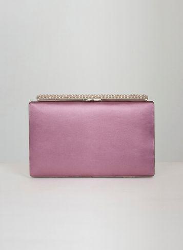 Dorothy Perkins *chi Chi London Berry Diamante Clasp Clutch Bag