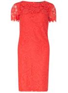 Dorothy Perkins *tall Coral Lace Shift Dress