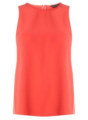 Dorothy Perkins Coral Satin Shell Top