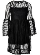 Dorothy Perkins *izabel London Black Mesh Skater Dress