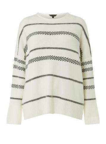 Dorothy Perkins *dp Curve Monochrome Striped Contrast Jumper