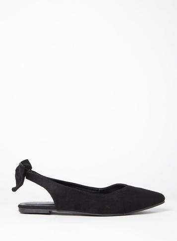 Dorothy Perkins Wide Fit Black Pearl Ballerina Pumps
