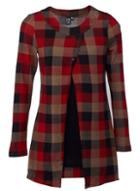 *izabel London Multi Colour Check Print Split Front Top