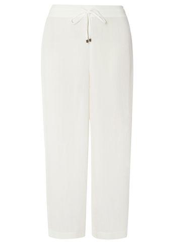 Dorothy Perkins White Tie Cropped Trousers