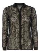 Dorothy Perkins Black Lace Shirt