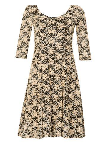 Dorothy Perkins *izabel London Beige Skater Dress