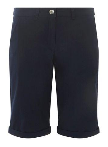 Dorothy Perkins Navy Poplin Knee Shorts