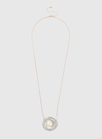 Dorothy Perkins Pearl Spinner Necklace