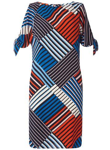 Dorothy Perkins Geo Tie Sleeve Shift Dress