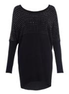Dorothy Perkins *quiz Black Diamante V-neck Jumper