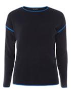 Dorothy Perkins Navy Blue Tipped Sweat Jumper