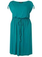 Dorothy Perkins Dp Curve Teal Midi Skater Dress