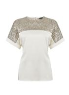 Dorothy Perkins Champagne Batwing Top