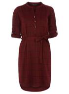 Dorothy Perkins Wine And Black Jersey Shirt