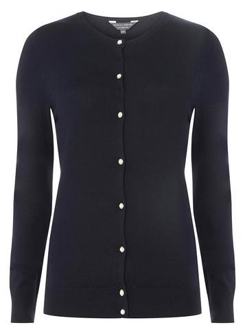 Dorothy Perkins *tall Navy Jewel-button Cardigan