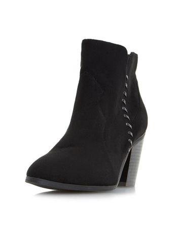 Dorothy Perkins *head Over Heels By Dune Black Pandoro Ladies Ankle Boots