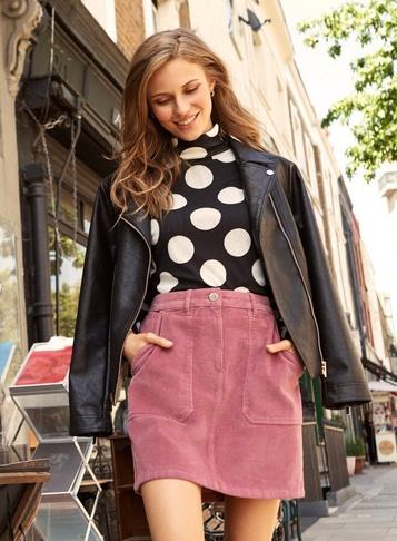 Dorothy Perkins Berry Cord Skirt