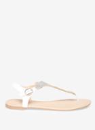 Dorothy Perkins Wide Fit White 'fierce' Sandals