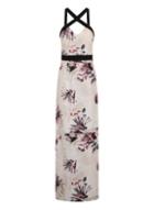 Dorothy Perkins *little Mistress Floral Stripe Maxi Dress