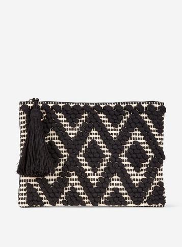 Dorothy Perkins Black Bobble Clutch Bag