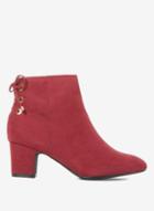 Dorothy Perkins Wide Fit Burgundy 'alma' Boots