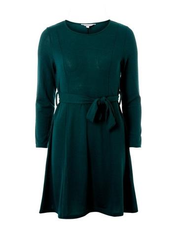 Dorothy Perkins Petite Teal Fit And Flare Dress