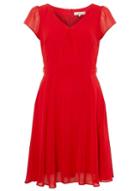 Dorothy Perkins *billie & Blossom Red Chiffon Skater Dress